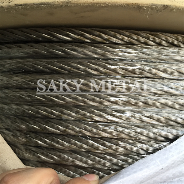 SS304 316 5mm 6mm Stainless Steel Wire for wire rope