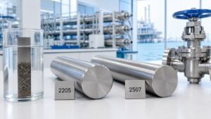 2205 versus 2507 duplex stainless steel bars for marine desalination and chemical processing