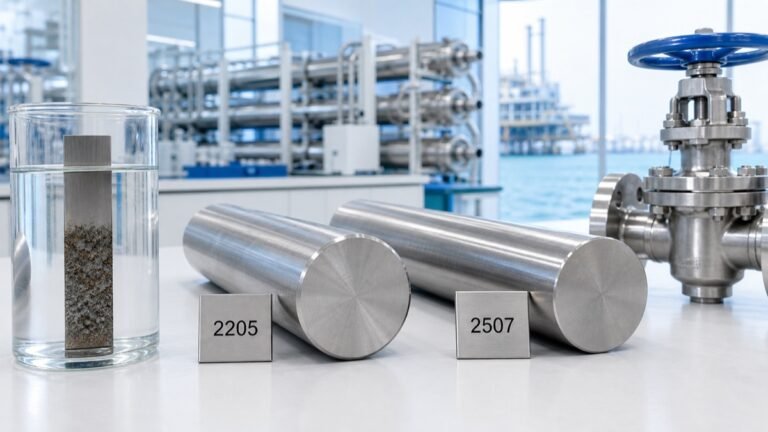 2205 versus 2507 duplex stainless steel bars for marine desalination and chemical processing
