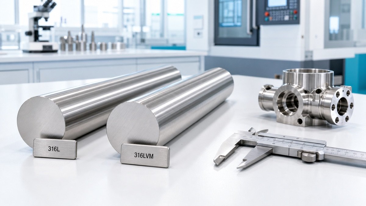 316L versus 316LVM stainless steel bars for medical and precision engineering applications
