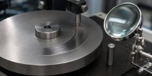 4140 steel pin and gear surfaces under wear inspection